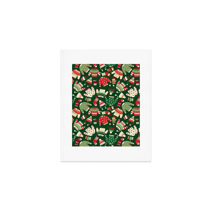 Ugly Christmas Fashion red green white Art Print Gallery Image 1