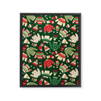 Ugly Christmas Fashion red green white Framed Canvas Print Gallery Image 8