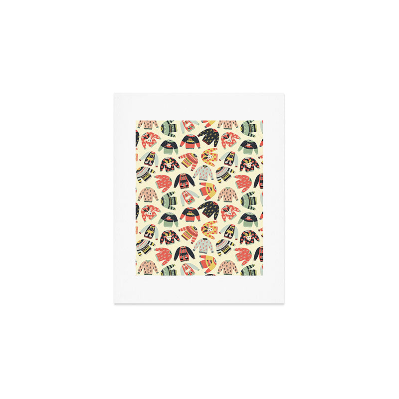 Ugly Christmas Sweaters Art Print Gallery Image 1