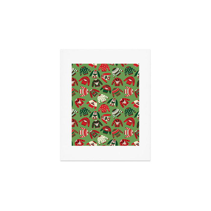 Ugly Christmas Sweaters Pattern Art Print Gallery Image 1