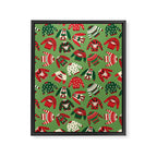 Ugly Christmas Sweaters Pattern Framed Canvas Print Gallery Image 8