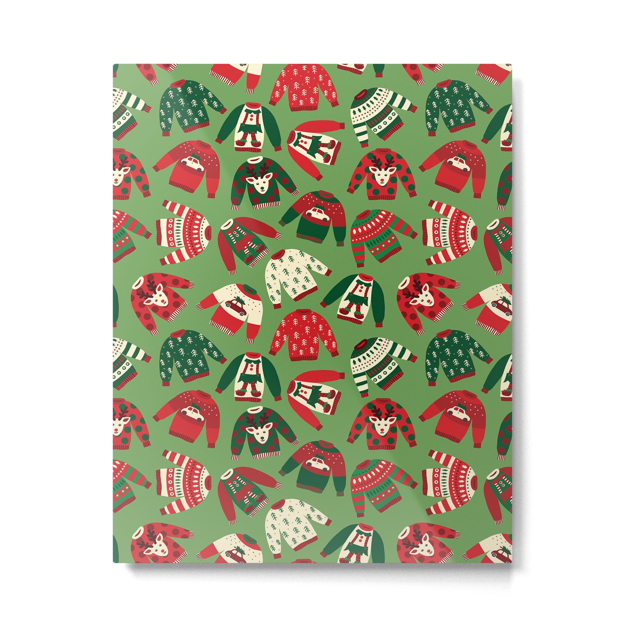 Ugly Christmas Sweaters Pattern Metal Print Gallery Image 6