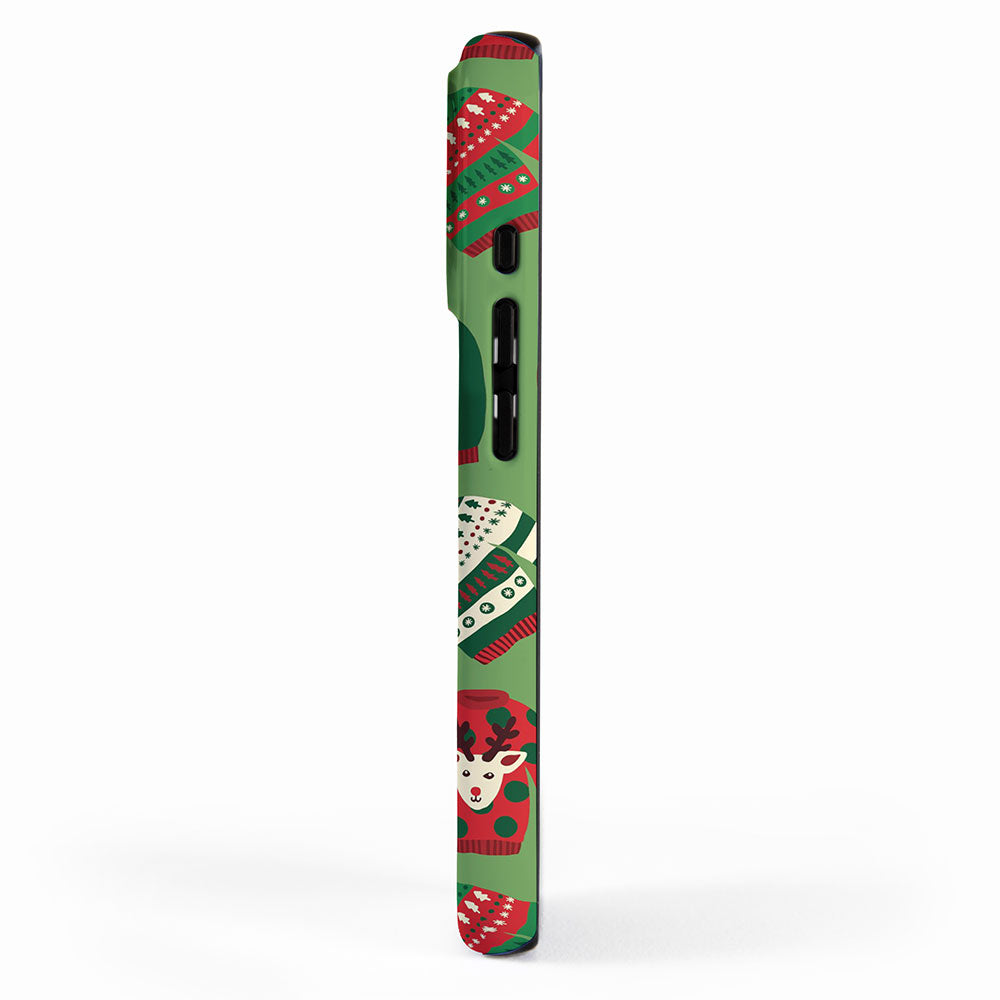 Ugly Christmas Sweaters Pattern iPhone Case Gallery Image 2