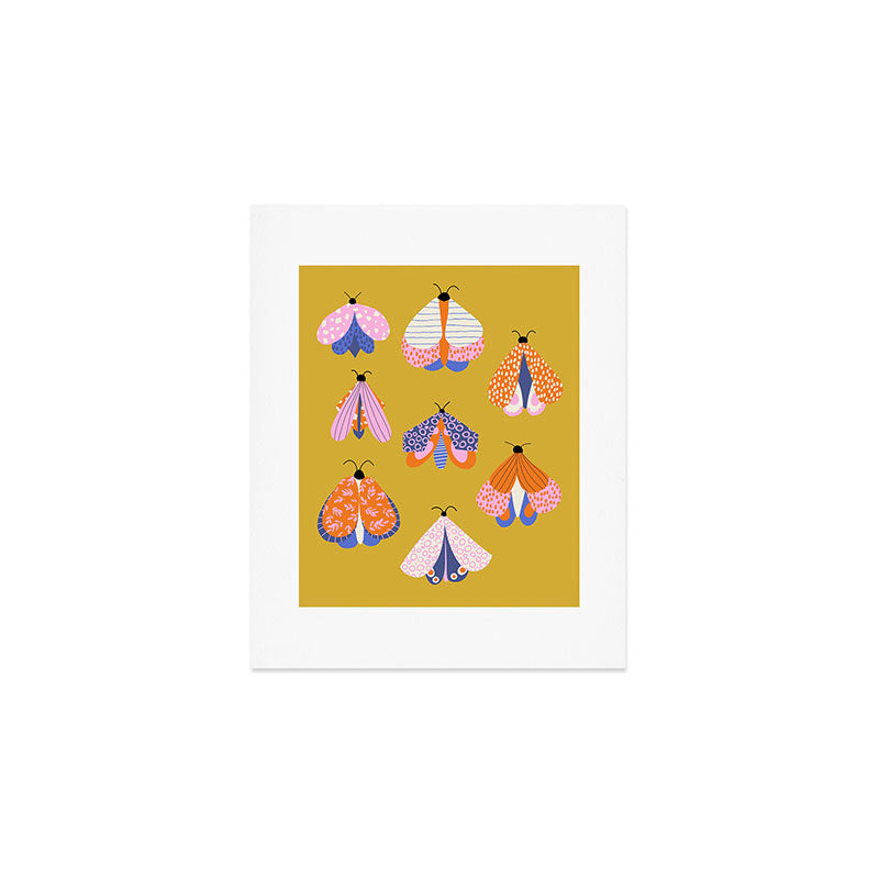 Vintage Moths Art Print Gallery Image 1