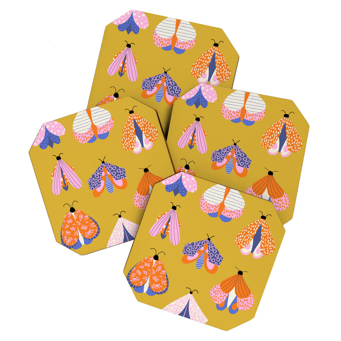 Vintage Moths Coaster Gallery Image 1