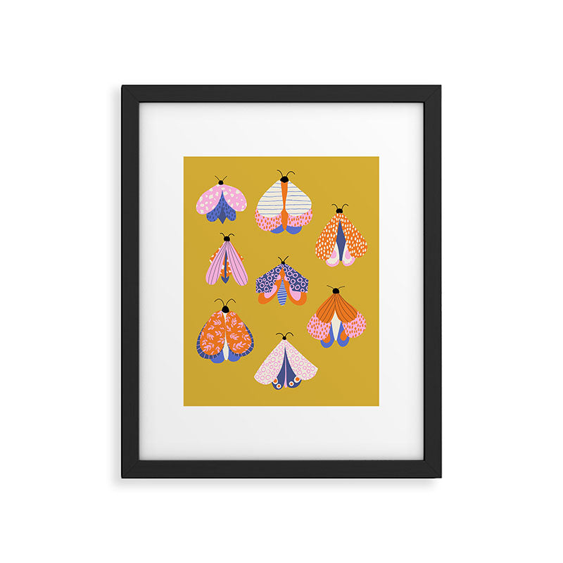 Vintage Moths Framed Art Print Gallery Image 5