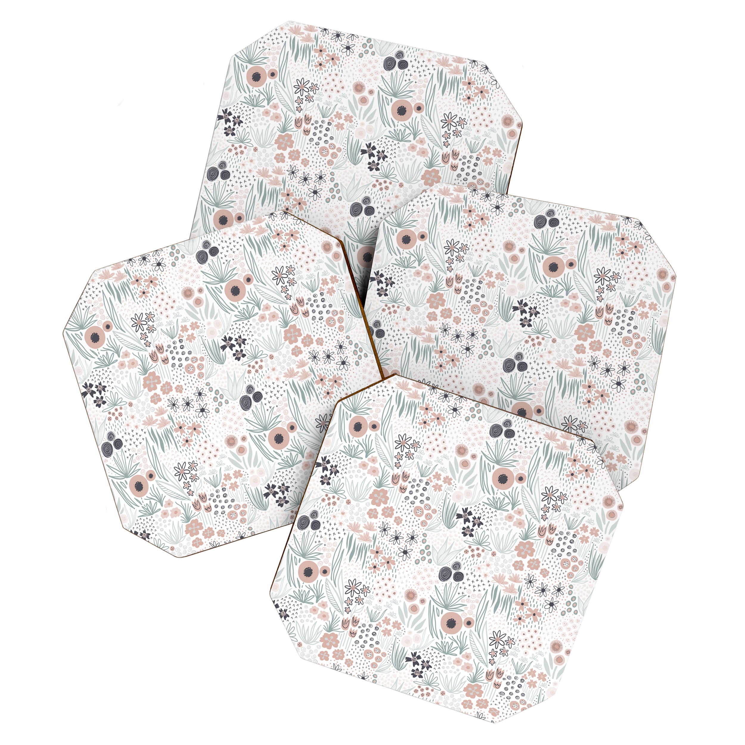 Winter Flower Meadow Coaster Gallery Image 1