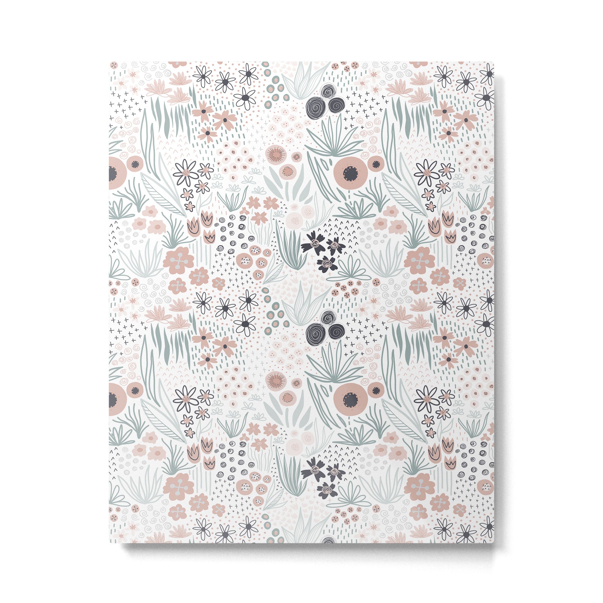 Winter Flower Meadow Metal Print Gallery Image 6