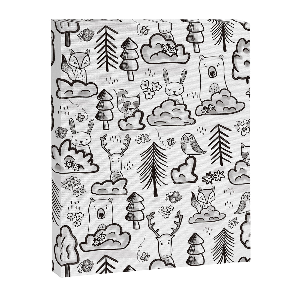 Woodland Animals Large Canvas Print Gallery Image 8