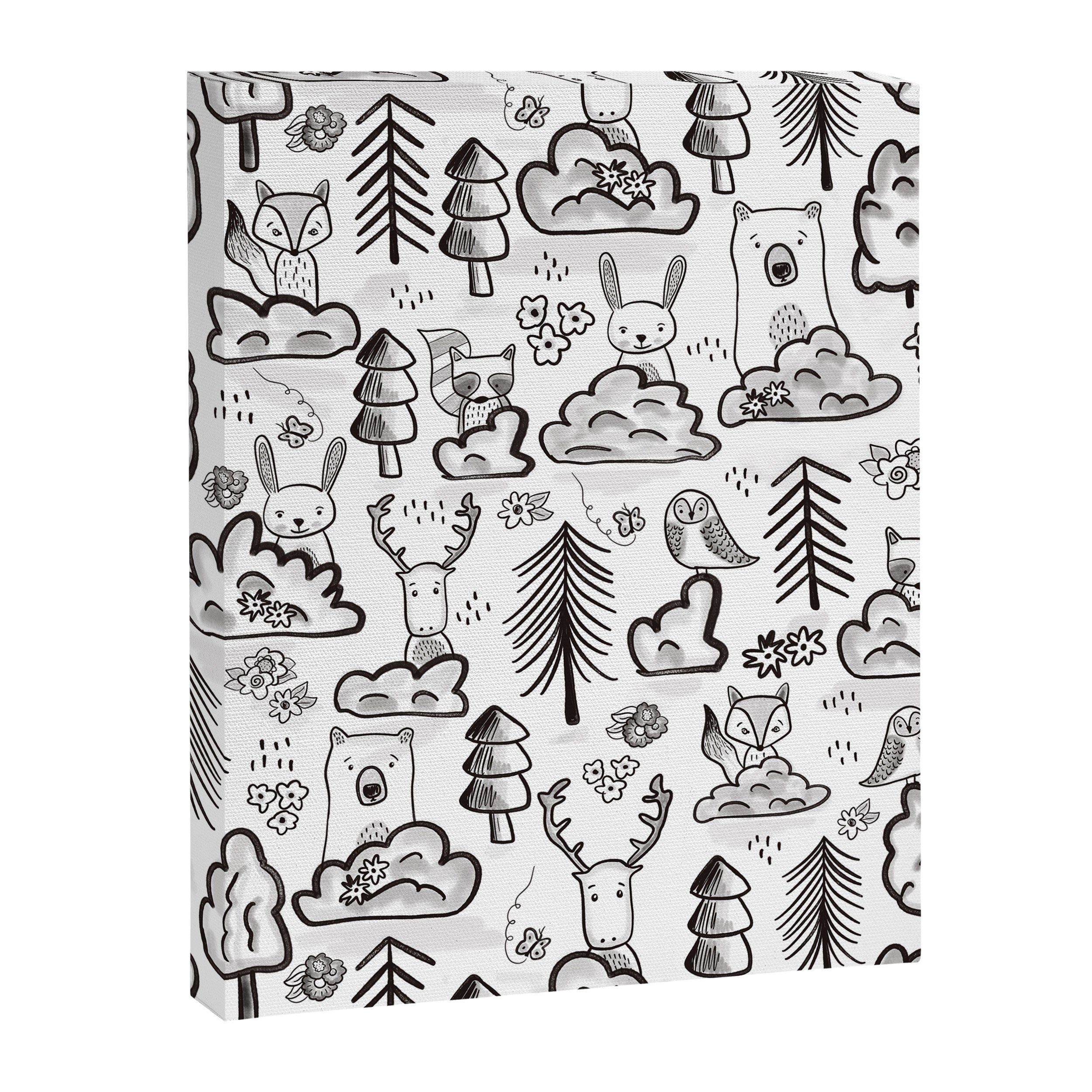 Woodland Animals Large Canvas Print Gallery Image 8