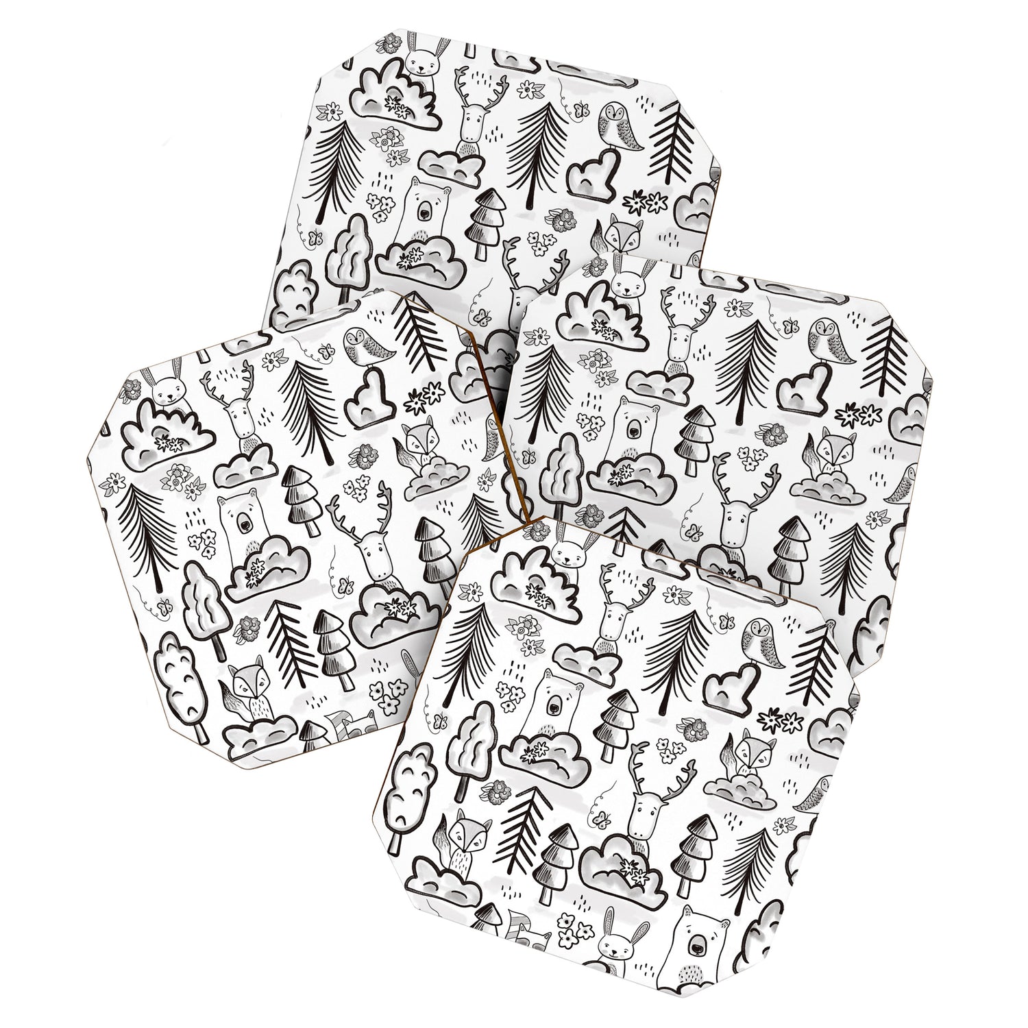 Woodland Animals Large Coaster Gallery Image 1