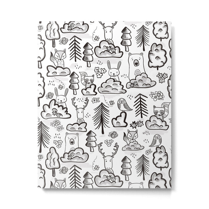 Woodland Animals Large Metal Print Gallery Image 1