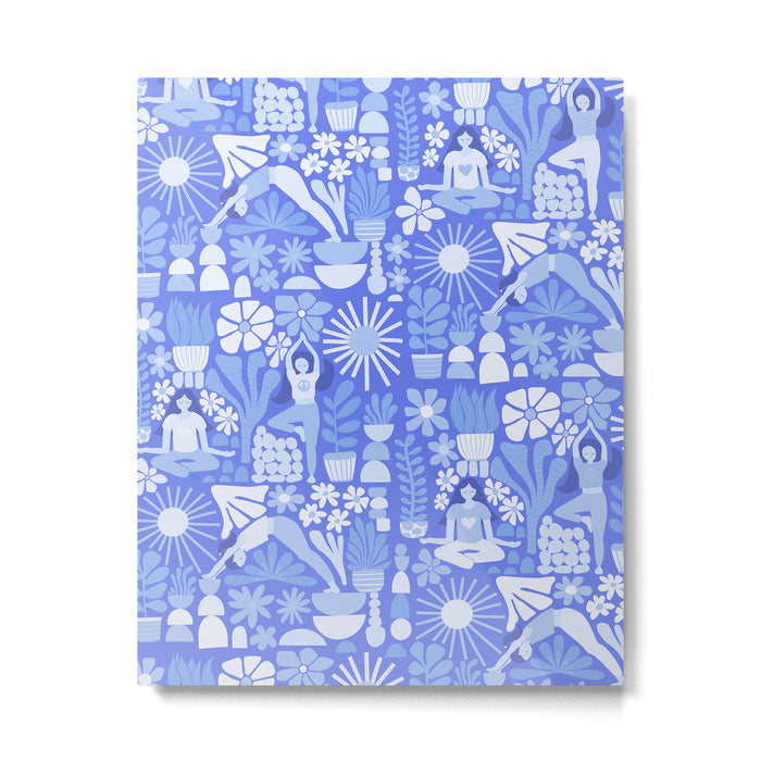 Yoga Blue Metal Print Gallery Image 1