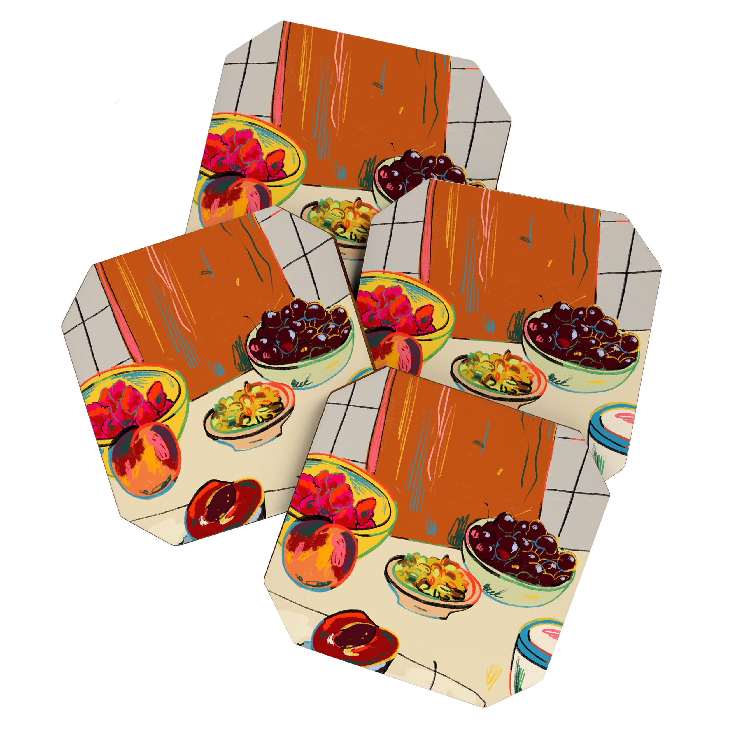 AUTUMN FRUIT Coaster Gallery Image 1