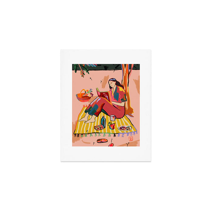 AUTUMN PICNIC IN A PARK Art Print Gallery Image 1