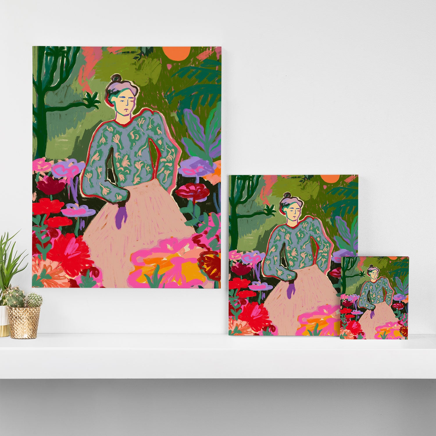 AUTUMN WALK IN THE FOREST Canvas Print Gallery Image 3