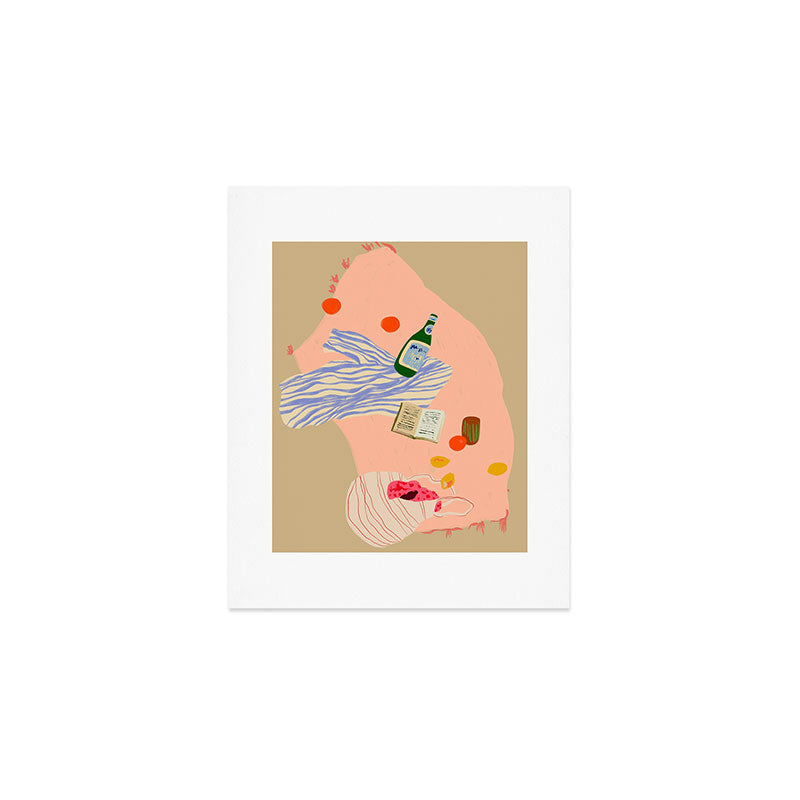 BEACH PICNIC Art Print Gallery Image 1