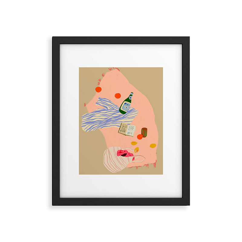 BEACH PICNIC Framed Art Print Gallery Image 4