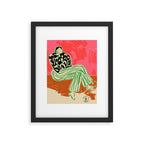 CALM WOMAN PORTRAIT Framed Art Print Gallery Image 4