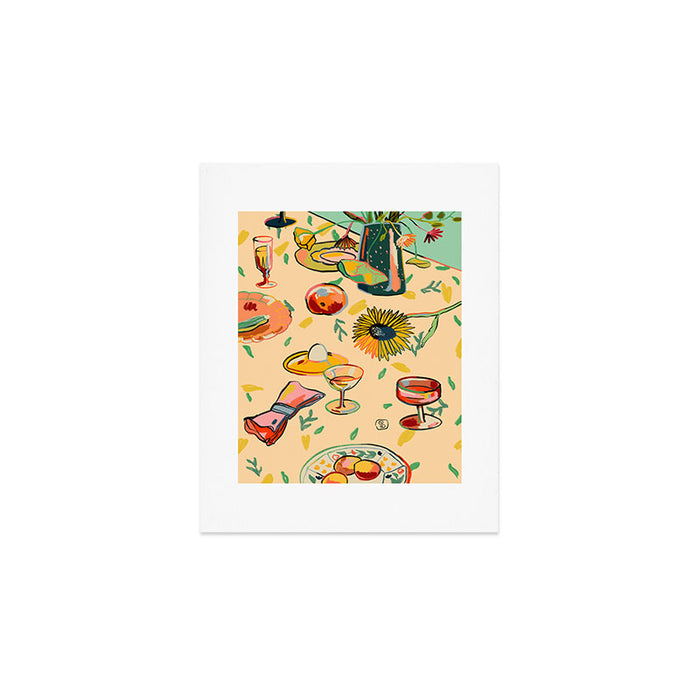 COCKTAILS IN THE GARDEN Art Print Gallery Image 1