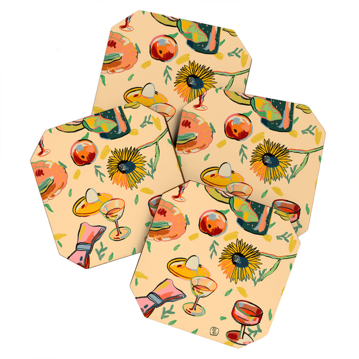 COCKTAILS IN THE GARDEN Coaster Gallery Image 1