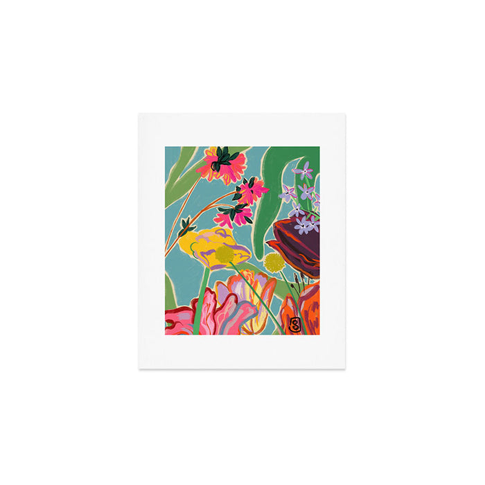 COLOURFUL TULIPS MEDITATION Art Print Gallery Image 1