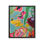 COLOURFUL TULIPS MEDITATION Framed Canvas Print Gallery Image 3