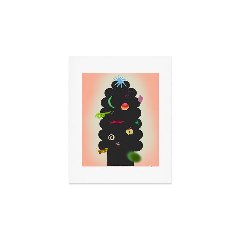 CONTEMPORARY CHRISTMAS TREE Art Print Gallery Image 1