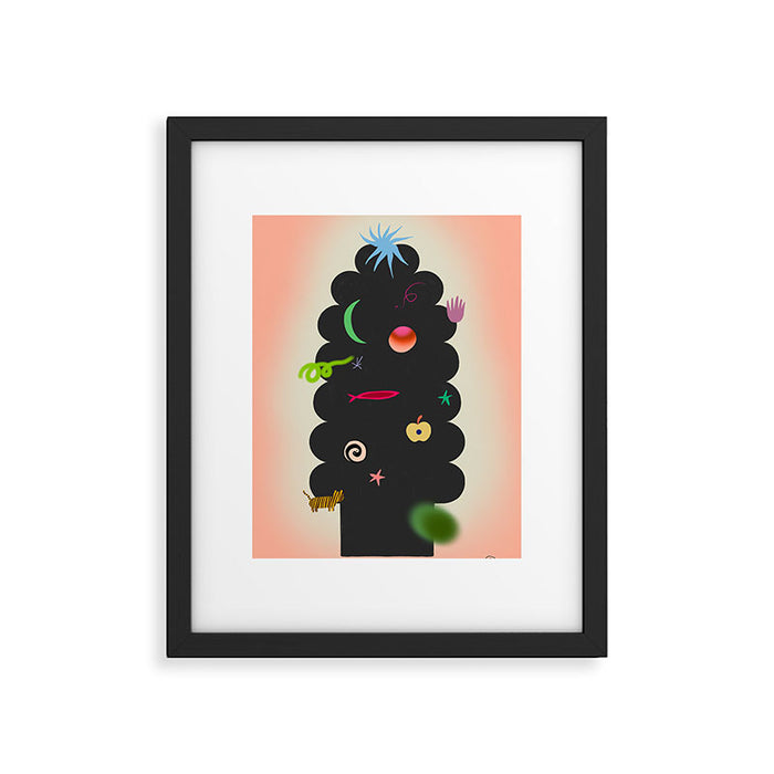 CONTEMPORARY CHRISTMAS TREE Framed Art Print Gallery Image 1