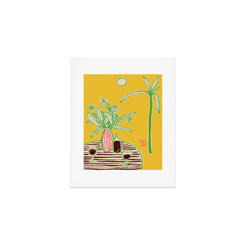 CONVERSATION BY THE SEA Art Print Gallery Image 1
