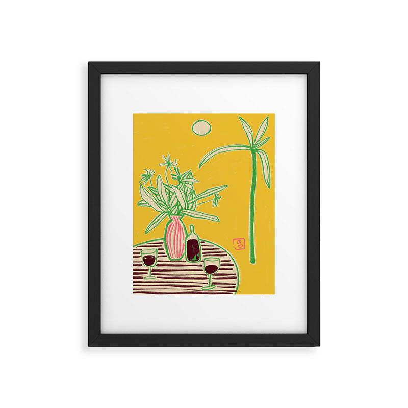 CONVERSATION BY THE SEA Framed Art Print Gallery Image 4
