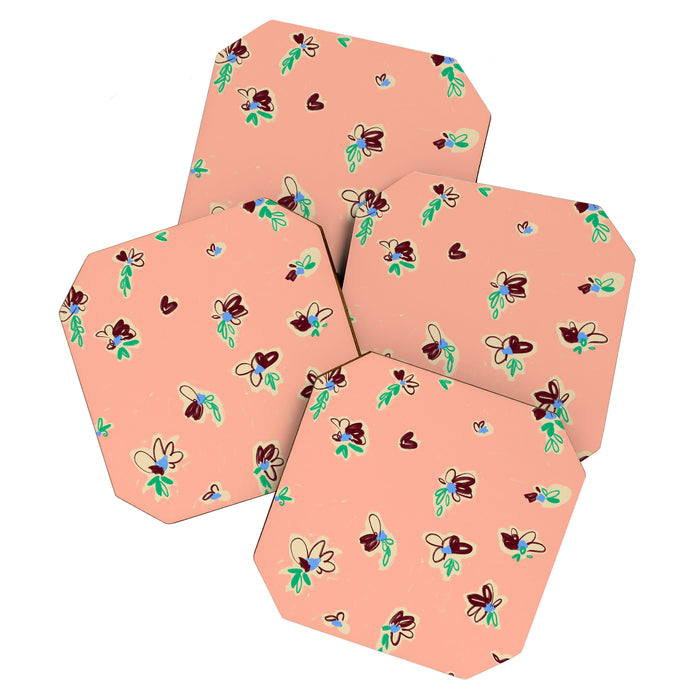 EASY ELEGANCE floral pattern Coaster Gallery Image 1