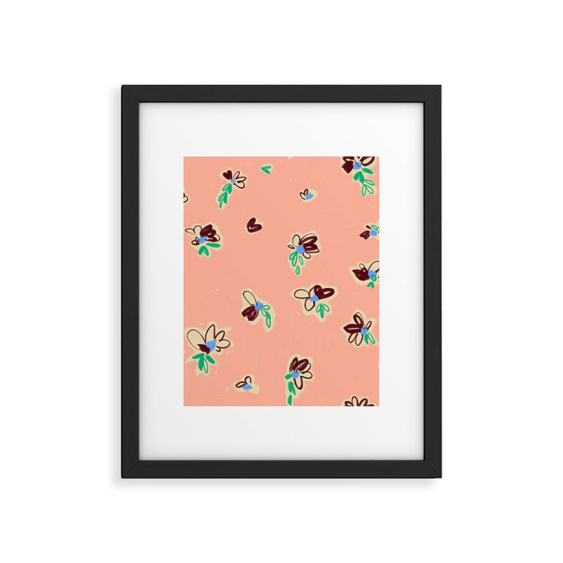 EASY ELEGANCE floral pattern Framed Art Print Gallery Image 6