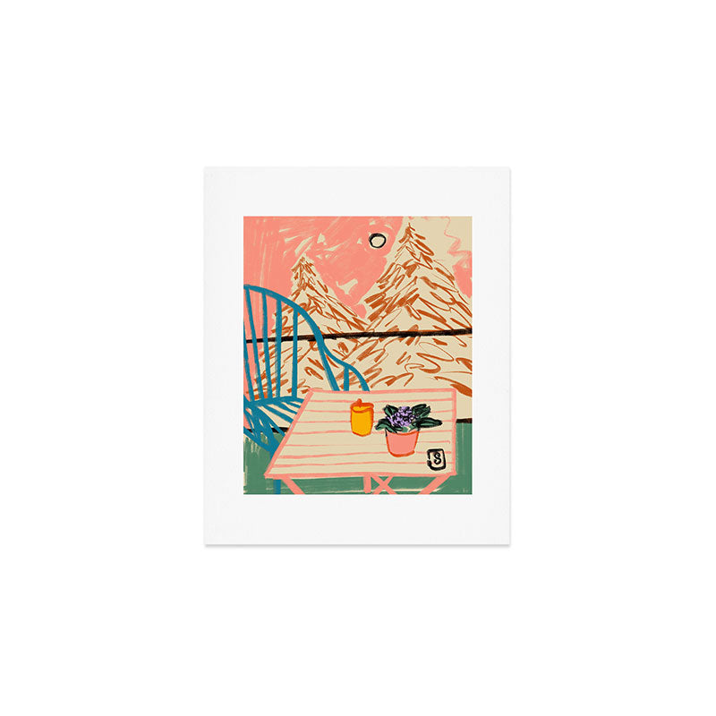 EVENING ON A TERRACE Art Print Gallery Image 1
