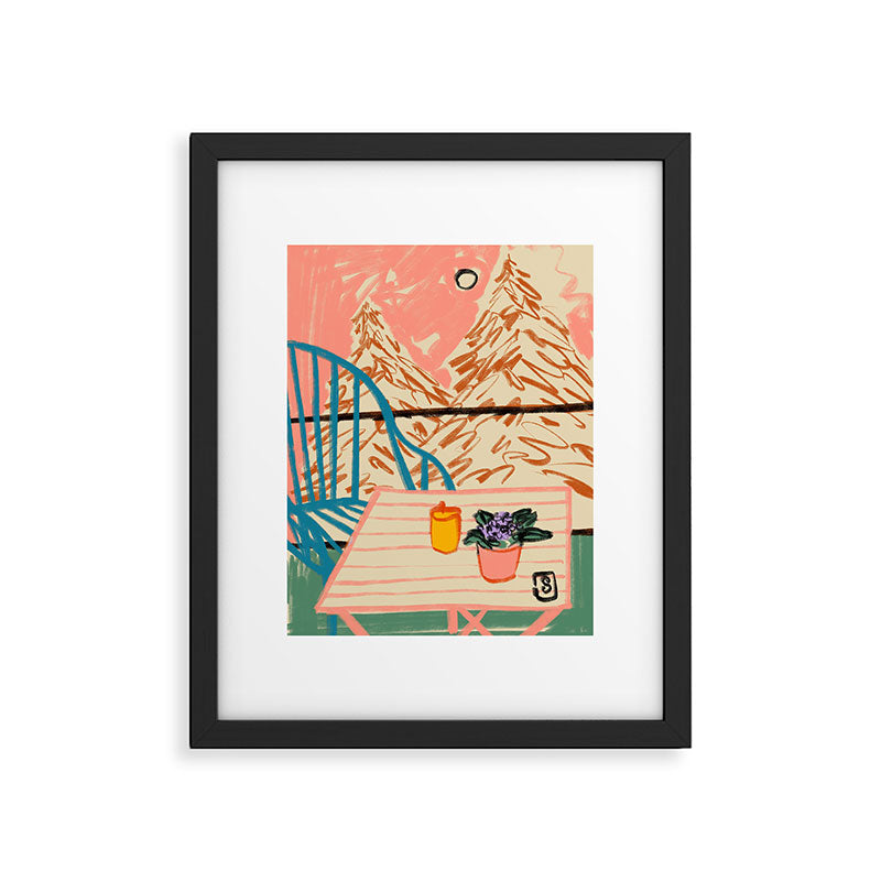 EVENING ON A TERRACE Framed Art Print Gallery Image 5