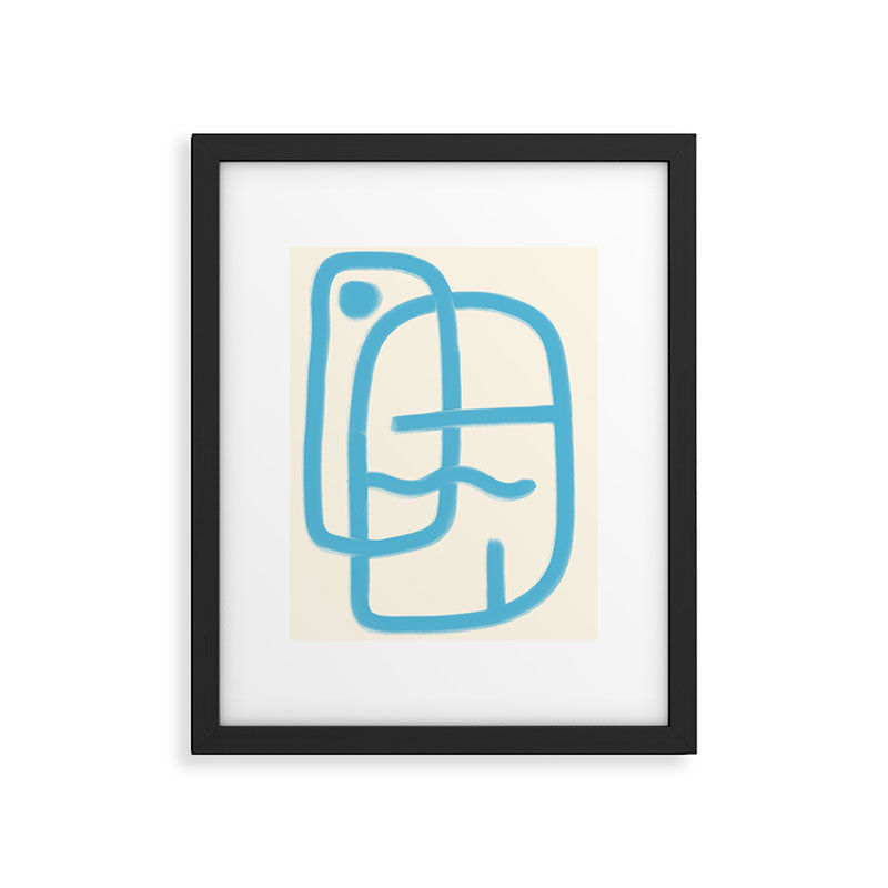 FISHERMAN ABSTRACT PORTRAIT Framed Art Print Gallery Image 5