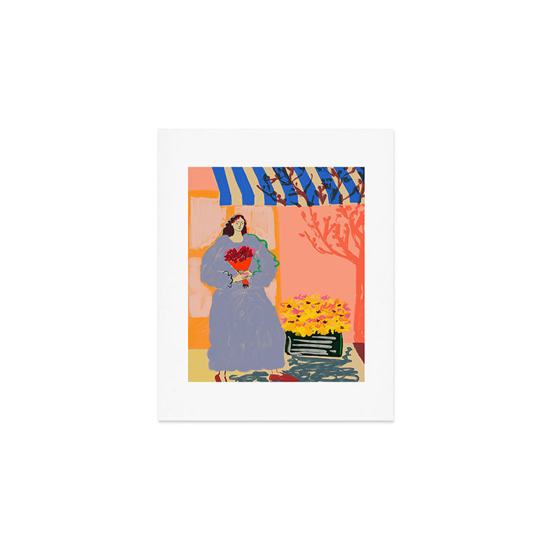 FLOWER SHOPPING Art Print Gallery Image 1