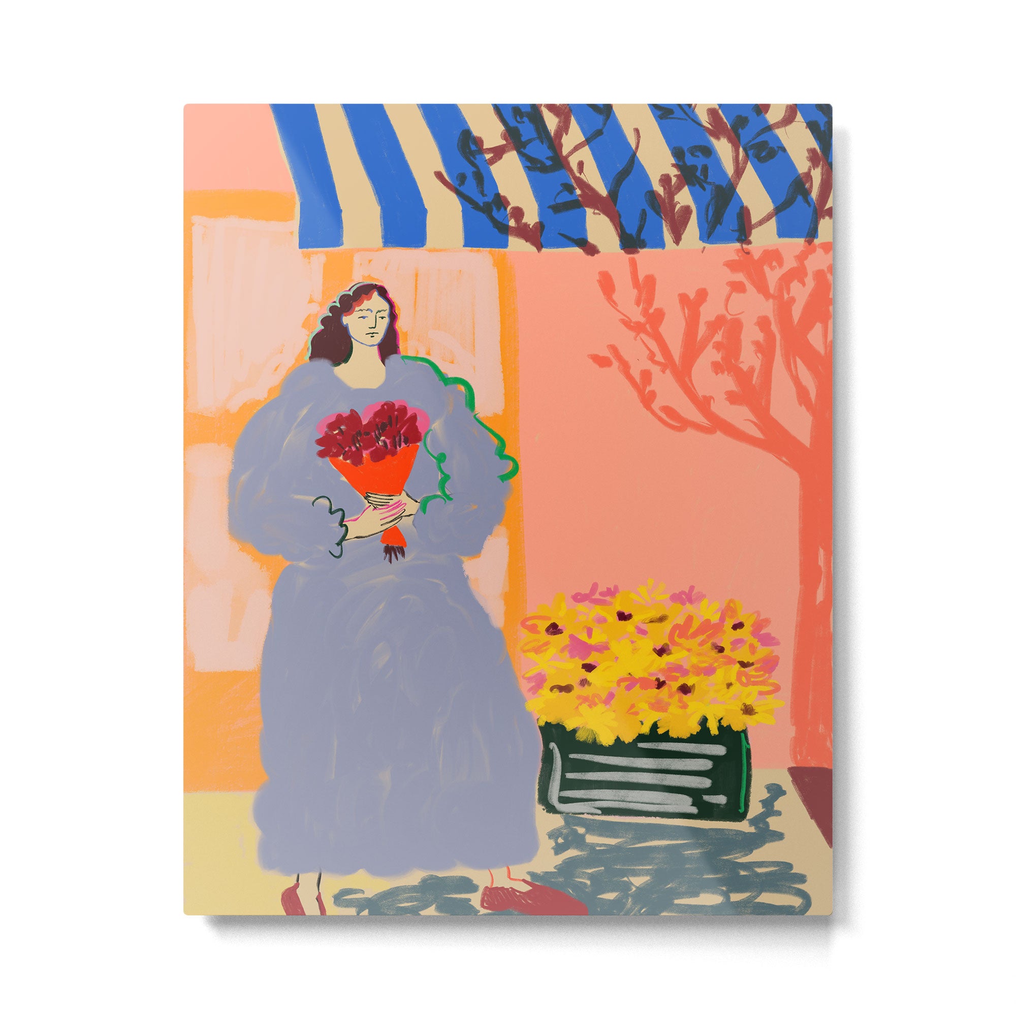 FLOWER SHOPPING Metal Print Gallery Image 4