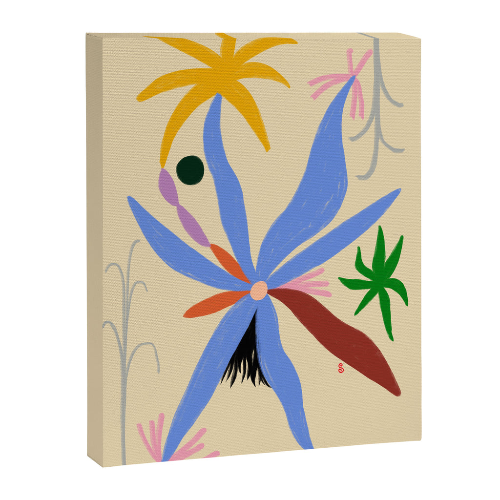 FLOWERS IN MY HEAD Canvas Print Gallery Image 3