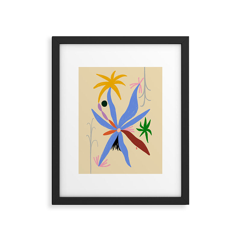 FLOWERS IN MY HEAD Framed Art Print Gallery Image 5