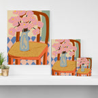 FLOWERS ON A CHAIR Canvas Print Gallery Image 3