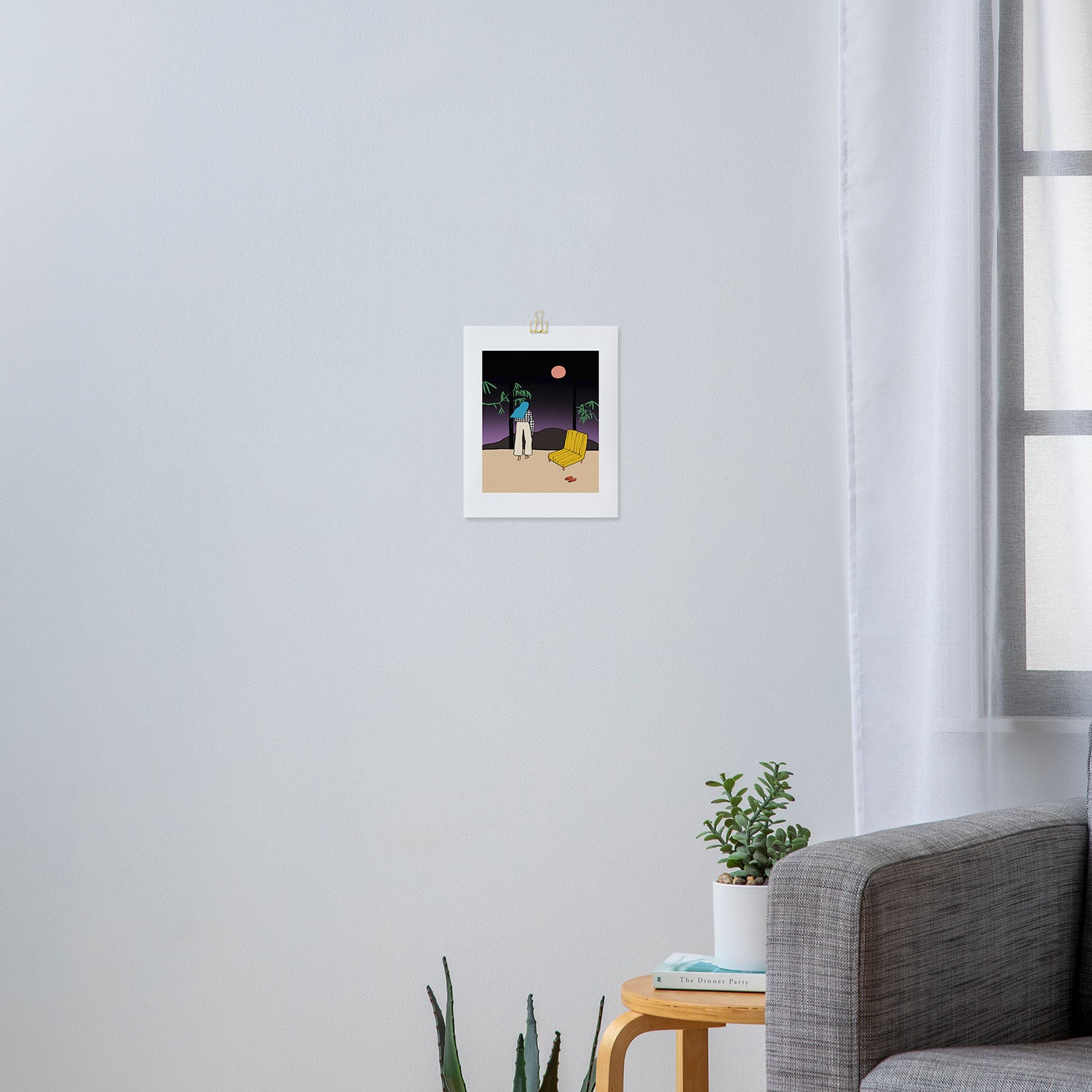 FULL MOON MOUNTAIN Art Print Gallery Image 3