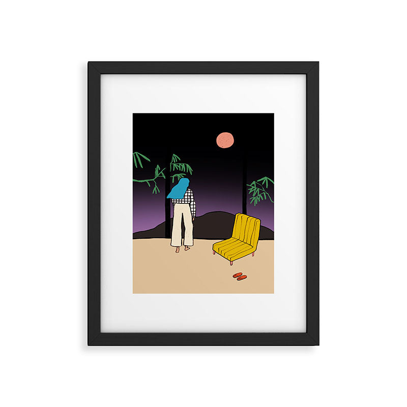 FULL MOON MOUNTAIN Framed Art Print Gallery Image 5
