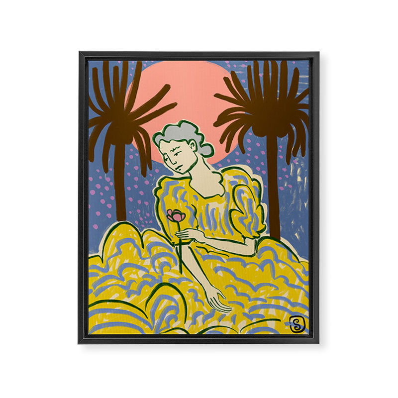FULL MOON Framed Canvas Print Gallery Image 3