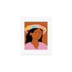 GIRL IN A HAT Art Print Gallery Image 1