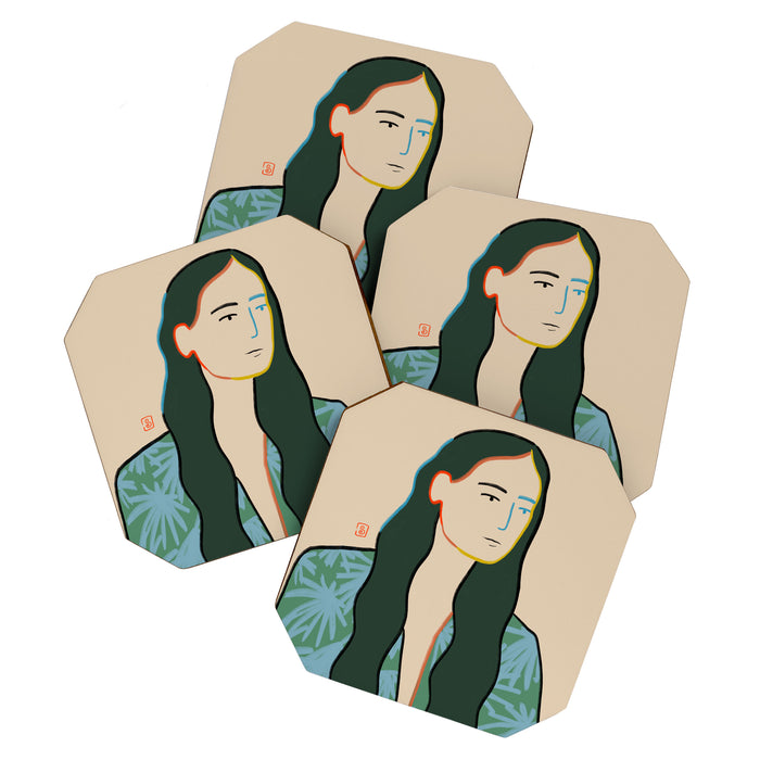 GIRL IN LOVE Coaster Gallery Image 1