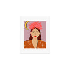 GIRL WITH FLOWER CROWN Art Print Gallery Image 1