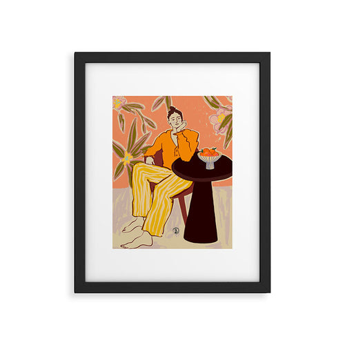 Girl With Oranges Framed Art Print Gallery Image 4