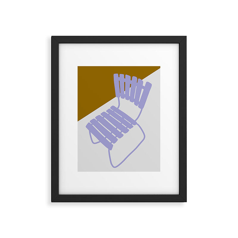 GONE FOR A WALK VIOLET Framed Art Print Gallery Image 5