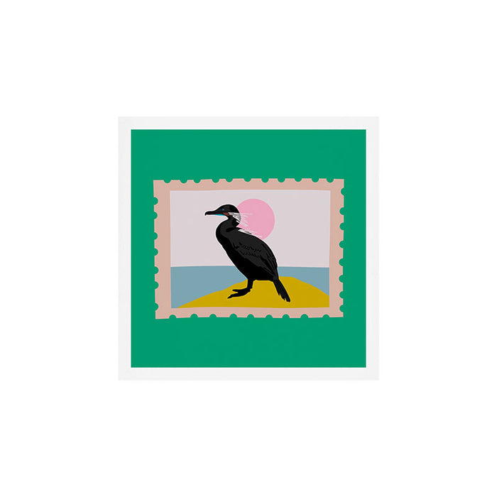 great cormorant stamp Art Print Gallery Image 1